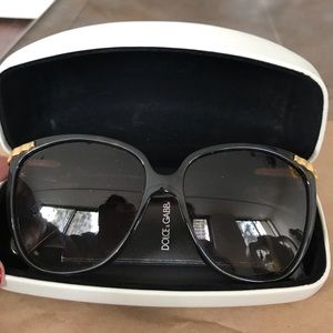 Dolce Gabbana sunglasses gold and brown